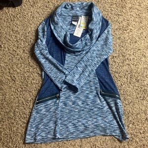 Coco Bianco Women’s Shirt Top Blue Size Small NWT